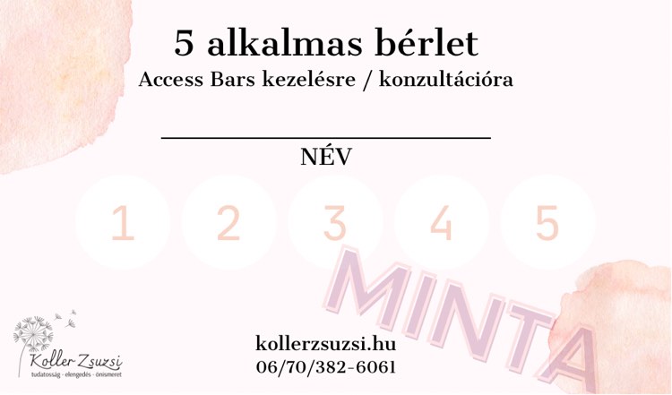 Access Bars felnőtt bérlet csomag