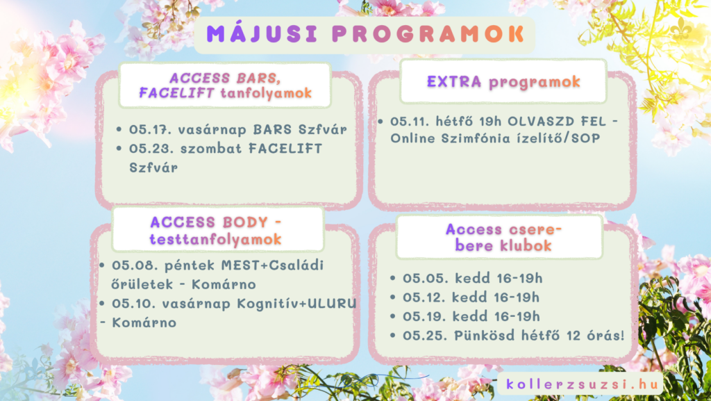 Májusi eseménynaptár